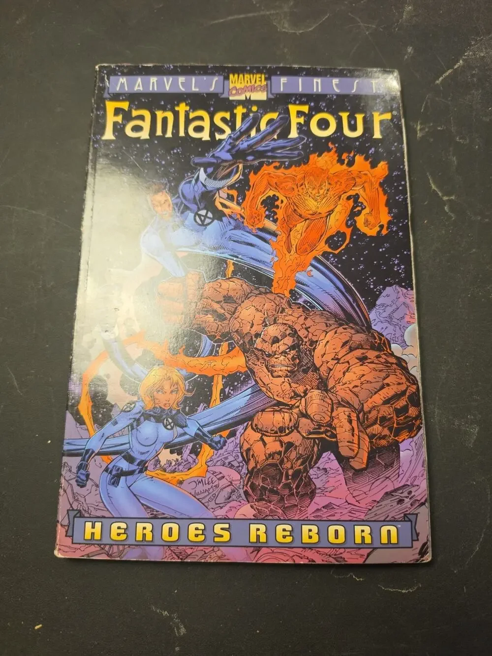 FANTASTIC FOUR HEROES REBORN TPB by Jim Lee | Marvel's Finest | 1st Print | 2000